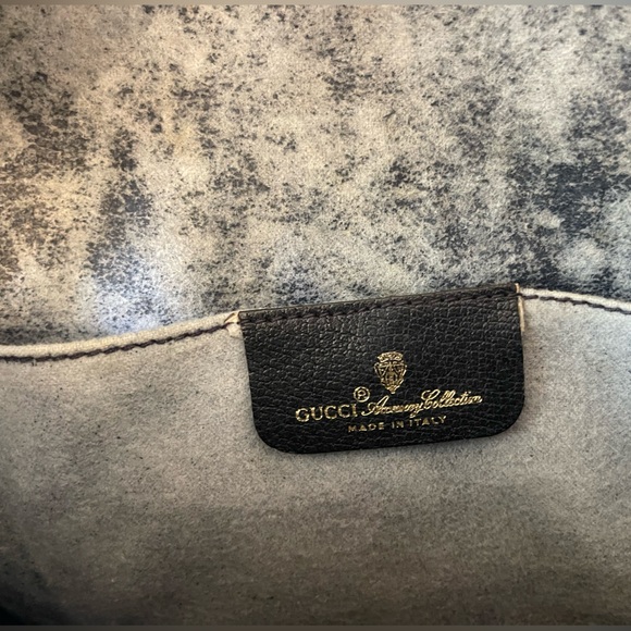 Gucci Navy Supreme Sherry Line Accessory Collection Clutch Vintage - Picture 5 of 7